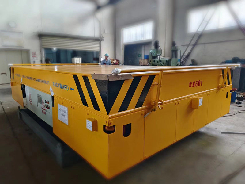 24年7月，60T无轨胶轮平车出口印度发货